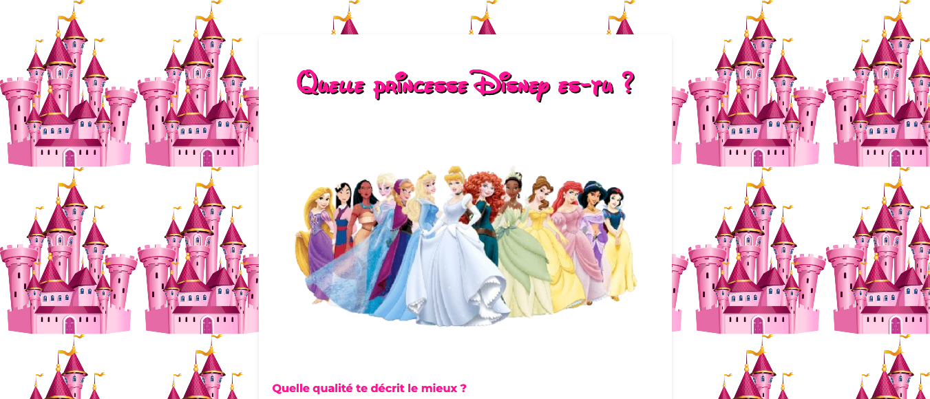 Quiz Princesse Disney